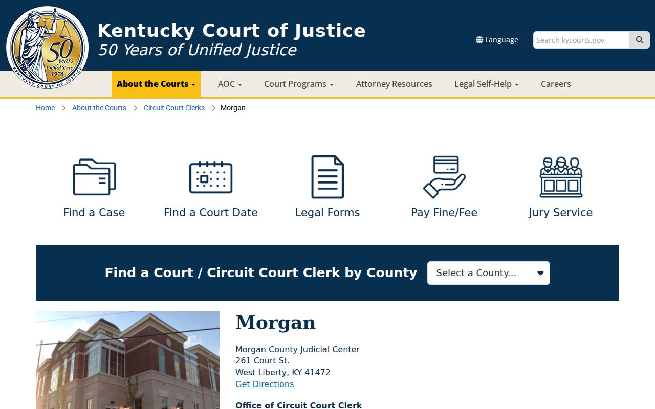Morgan County criminal court records at the Judicial Center
