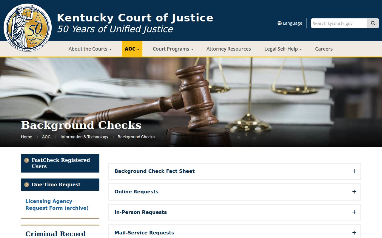 Morgan County criminal history AOC background report information