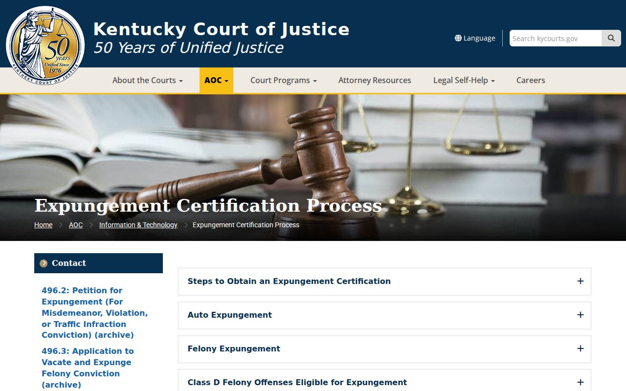 Morgan County criminal record expungement certification workflow